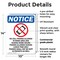 Signmission No Cell Phones Allowed, 10 in W x Rectangle, Plastic OS-2PACK-NS-P-1014-V-14422 - alternate 3